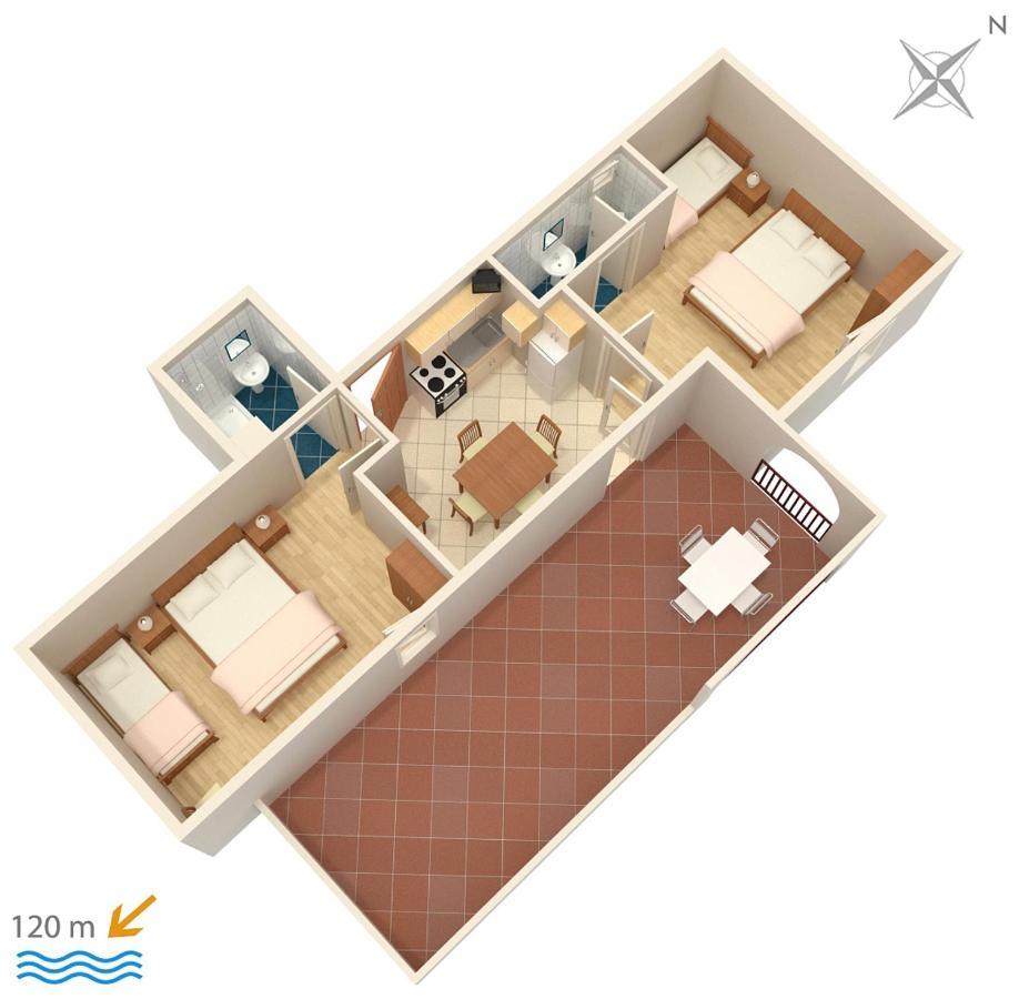 Apartments By The Sea Suha Punta, Rab - 5050 Kampor ภายนอก รูปภาพ