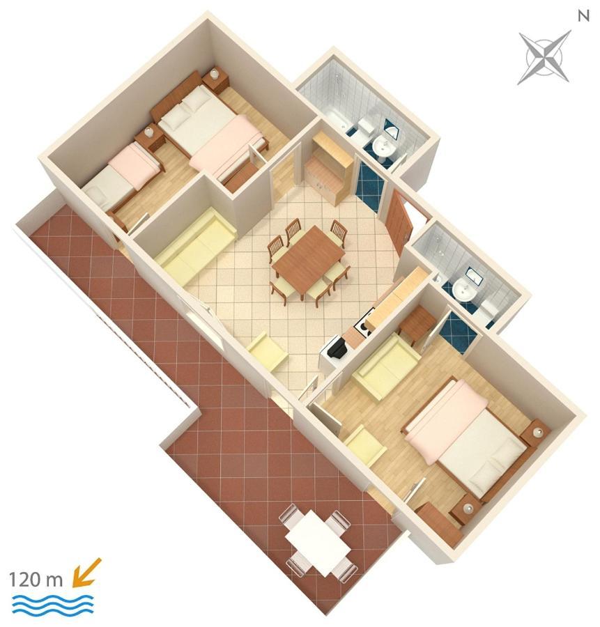 Apartments By The Sea Suha Punta, Rab - 5050 Kampor ภายนอก รูปภาพ