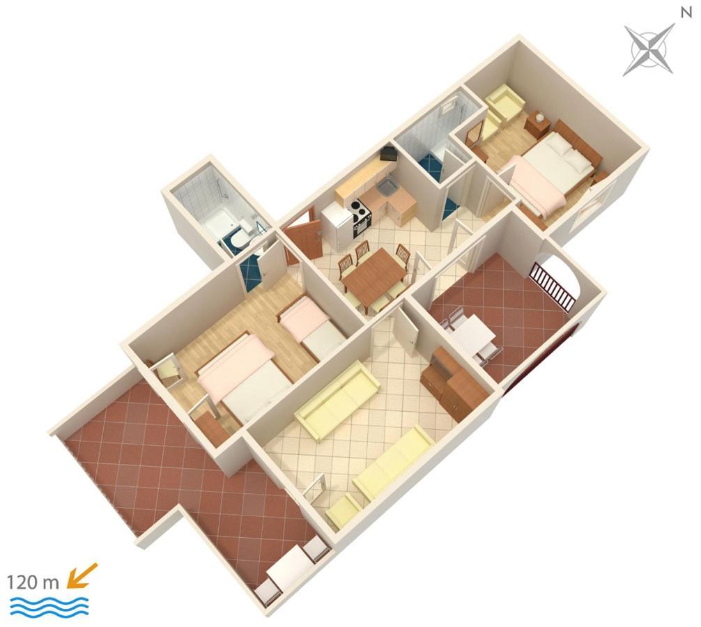 Apartments By The Sea Suha Punta, Rab - 5050 Kampor ภายนอก รูปภาพ